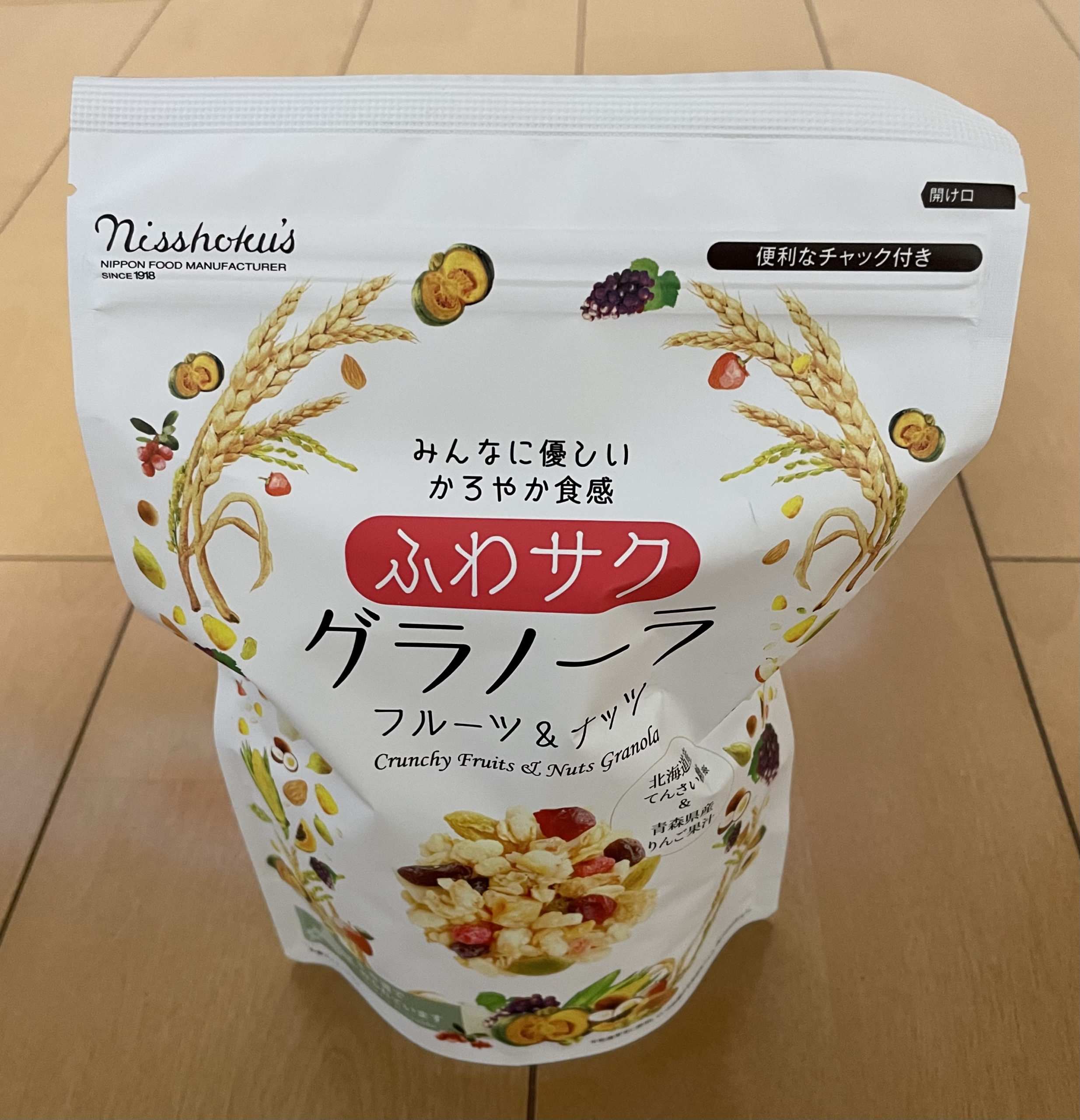 日食「ふわサクグラノーラ フルーツ＆ナッツ」実食レポ｜やせトピ